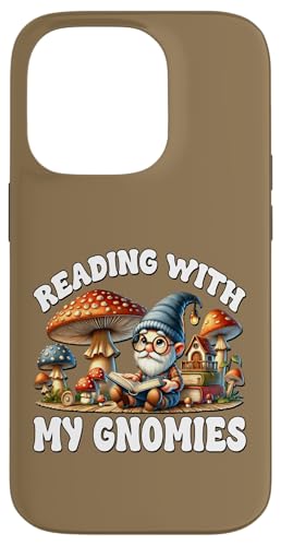 Funny Saying Reading With My Gnomies Mushroom And Gnome Hülle für iPhone 14 Pro Funny Saying Reading With My Gnomies Mushroom And Gnome Hülle für iPhone 14 Pro von Gnome Book Reading Accessories For Book Lovers
