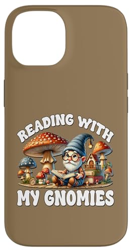 Funny Saying Reading With My Gnomies Mushroom And Gnome Hülle für iPhone 14 Funny Saying Reading With My Gnomies Mushroom And Gnome Hülle für iPhone 14 von Gnome Book Reading Accessories For Book Lovers