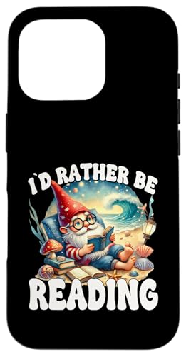 Id Rather Be Reading Saying For Beach Lover Summer Gnome Hülle für iPhone 16 Pro Id Rather Be Reading Saying For Beach Lover Summer Gnome Hülle für iPhone 16 Pro von Gnome Book Reading Accessories For Book Lovers
