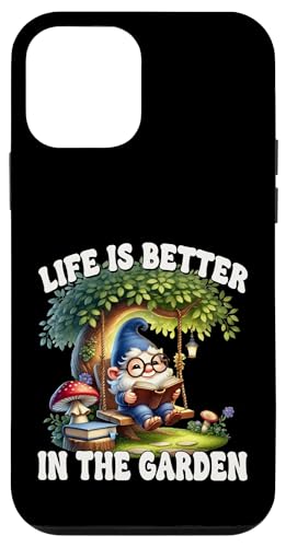 Life Is Better In The Garden With Book Reading Summer Gnome Hülle für iPhone 12 mini Life Is Better In The Garden With Book Reading Summer Gnome Hülle für iPhone 12 mini von Gnome Book Reading Accessories For Book Lovers