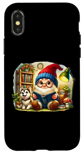 Read A Book Gnome Graphic For Women Men Kids Cute Husky Hülle für iPhone X/XS Read A Book Gnome Graphic For Women Men Kids Cute Husky Hülle für iPhone X/XS von Gnome Book Reading Accessories For Book Lovers