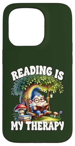 Reading Is My Therapy Funny Saying For Bookworm Cute Gnome Hülle für iPhone 15 Pro Reading Is My Therapy Funny Saying For Bookworm Cute Gnome Hülle für iPhone 15 Pro von Gnome Book Reading Accessories For Book Lovers