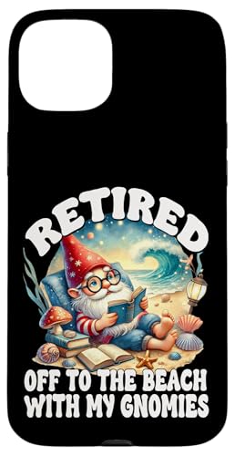 Retired Beach Gnome For Teacher Summer Retirement Saying Hülle für iPhone 15 Plus Retired Beach Gnome For Teacher Summer Retirement Saying Hülle für iPhone 15 Plus von Gnome Book Reading Accessories For Book Lovers