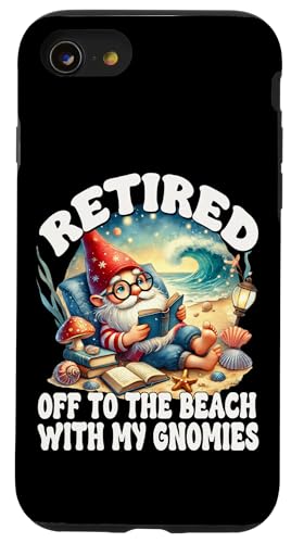 Retired Beach Gnome For Teacher Summer Retirement Saying Hülle für iPhone SE (2020) / 7 / 8 von Gnome Book Reading Accessories For Book Lovers