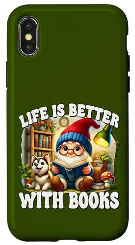 Teacher Life Is Better With Books And Dogs Reading Gnome Hülle für iPhone X/XS Teacher Life Is Better With Books And Dogs Reading Gnome Hülle für iPhone X/XS von Gnome Book Reading Accessories For Book Lovers