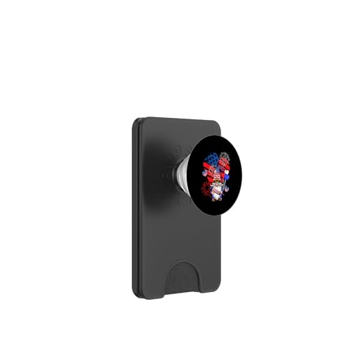 Gnome US Flag Heart Shape 4th Of July Fireworks Patriotic PopSockets PopWallet für MagSafe Gnome US Flag Heart Shape 4th Of July Fireworks Patriotic PopSockets PopWallet für MagSafe von Gnomes 4th Of July Costume