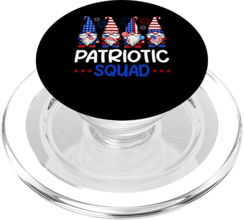 Patriotic Squad Group Gnomies 4th Of July US Flag Fireworks PopSockets PopGrip für MagSafe Patriotic Squad Group Gnomies 4th Of July US Flag Fireworks PopSockets PopGrip für MagSafe von Gnomes 4th Of July Costume
