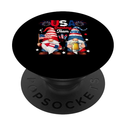 USA Drinking Funny Team 4th Of July Gnomes Drinking Beer PopSockets Klebender PopGrip USA Drinking Funny Team 4th Of July Gnomes Drinking Beer PopSockets Klebender PopGrip von Gnomes 4th Of July Costume