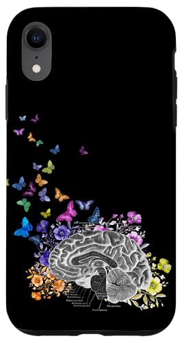 Anatomische Grafik des Gehirns mit Blumen und Schmetterlingen Hülle für iPhone XR Anatomische Grafik des Gehirns mit Blumen und Schmetterlingen Hülle für iPhone XR von Gnosis Picture Archive