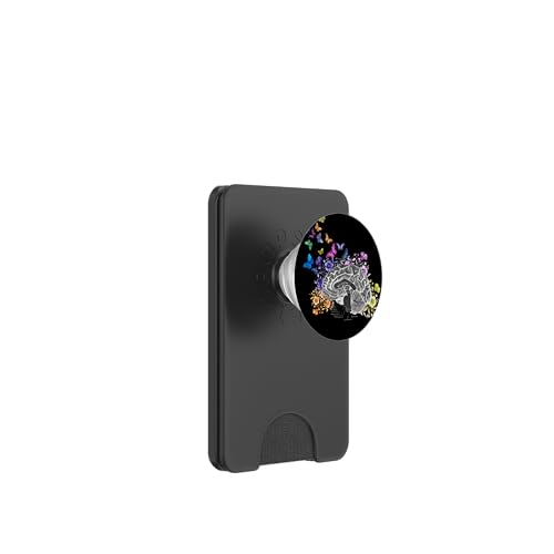 Anatomische Grafik des Gehirns mit Blumen und Schmetterlingen PopSockets PopWallet für MagSafe Anatomische Grafik des Gehirns mit Blumen und Schmetterlingen PopSockets PopWallet für MagSafe von Gnosis Picture Archive