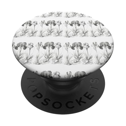 Botanisches Linienmuster mit Frühlingsblüten PopSockets Klebender PopGrip Botanisches Linienmuster mit Frühlingsblüten PopSockets Klebender PopGrip von Gnosis Picture Archive