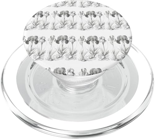 Botanisches Linienmuster mit Frühlingsblüten PopSockets PopGrip für MagSafe von Gnosis Picture Archive