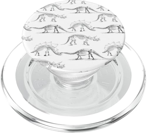 Dinosaurier-Skelett-Zeichnungen PopSockets PopGrip für MagSafe von Gnosis Picture Archive