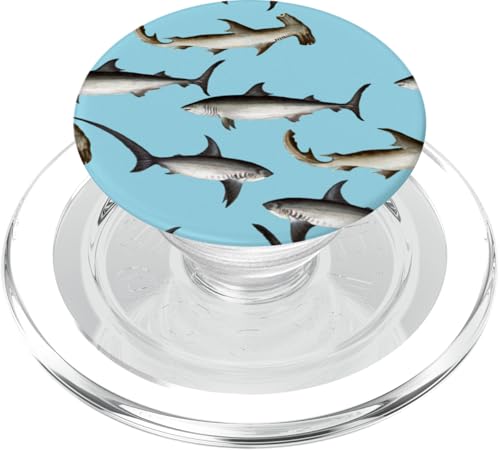 Hai-Muster, Ozean-Design PopSockets PopGrip für MagSafe von Gnosis Picture Archive