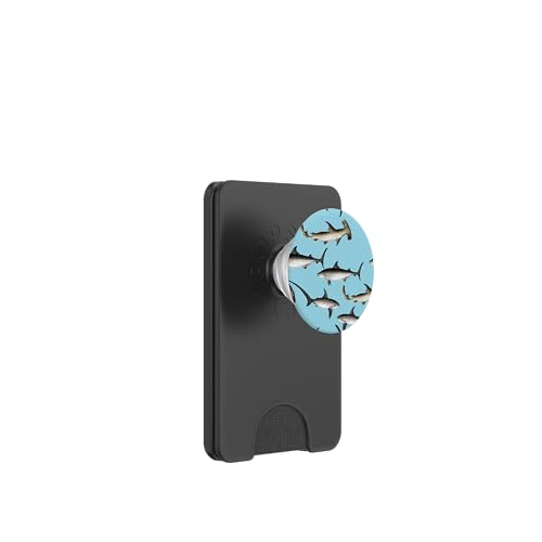 Hai-Muster, Ozean-Design PopSockets PopWallet für MagSafe von Gnosis Picture Archive