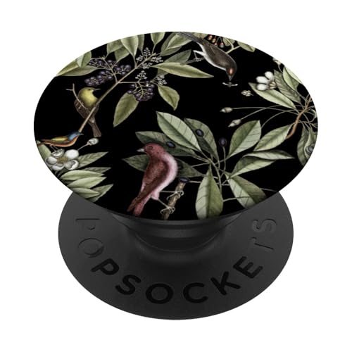 Natur-Design mit Vögeln auf Magnolien-Zweigen PopSockets Klebender PopGrip von Gnosis Picture Archive