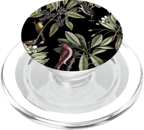 Natur-Design mit Vögeln auf Magnolien-Zweigen PopSockets PopGrip für MagSafe von Gnosis Picture Archive