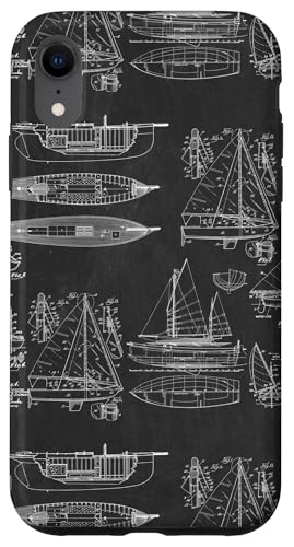 Segel-Themen-Diagramme von Segelbooten Hülle für iPhone XR von Gnosis Picture Archive