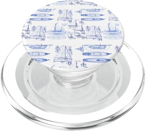 Segel-Themen-Diagramme von Segelbooten PopSockets PopGrip für MagSafe von Gnosis Picture Archive