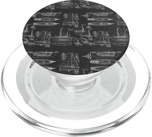 Segel-Themen-Diagramme von Segelbooten PopSockets PopGrip für MagSafe von Gnosis Picture Archive