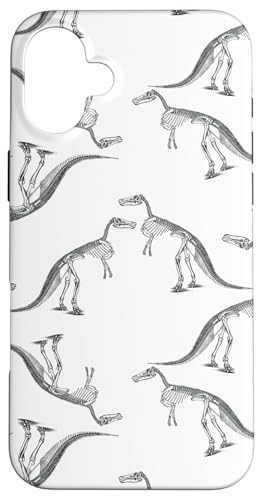 Trex Dinosaurier-Skelett-Zeichnungen Hülle für iPhone 16 Plus Trex Dinosaurier-Skelett-Zeichnungen Hülle für iPhone 16 Plus von Gnosis Picture Archive