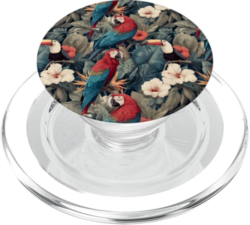 Tropisches Design mit Ara und Tukan PopSockets PopGrip für MagSafe von Gnosis Picture Archive