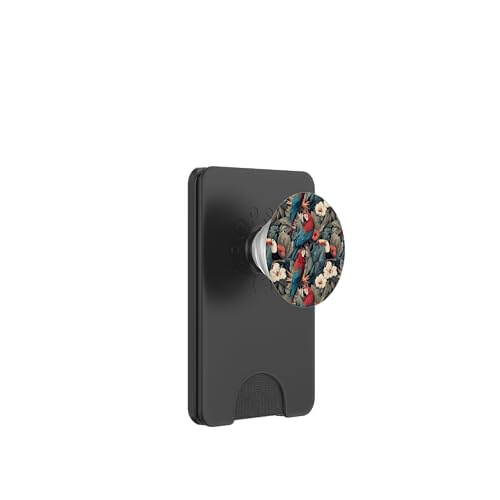 Tropisches Design mit Ara und Tukan PopSockets PopWallet für MagSafe von Gnosis Picture Archive