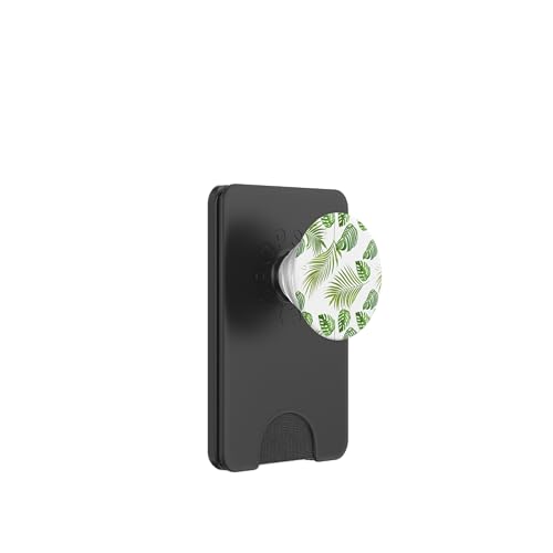 Tropisches Thema Monstera und majestätische Palmenblätter Grafik PopSockets PopWallet für MagSafe von Gnosis Picture Archive