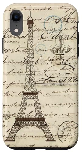 Vintage Paris Französische Handschrift Grafik Hülle für iPhone XR Vintage Paris Französische Handschrift Grafik Hülle für iPhone XR von Gnosis Picture Archive