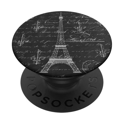 Vintage Paris Französische Handschrift Grafik PopSockets Klebender PopGrip von Gnosis Picture Archive