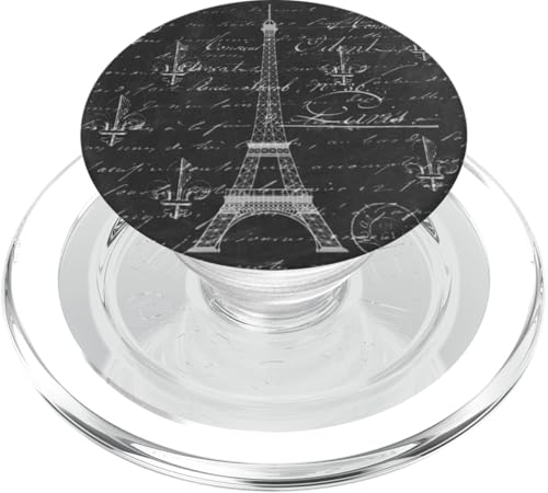 Vintage Paris Französische Handschrift Grafik PopSockets PopGrip für MagSafe von Gnosis Picture Archive