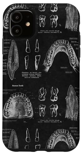 Zahnthema Vintage menschliche Zähne Anatomie Grafik Hülle für iPhone 11 Zahnthema Vintage menschliche Zähne Anatomie Grafik Hülle für iPhone 11 von Gnosis Picture Archive