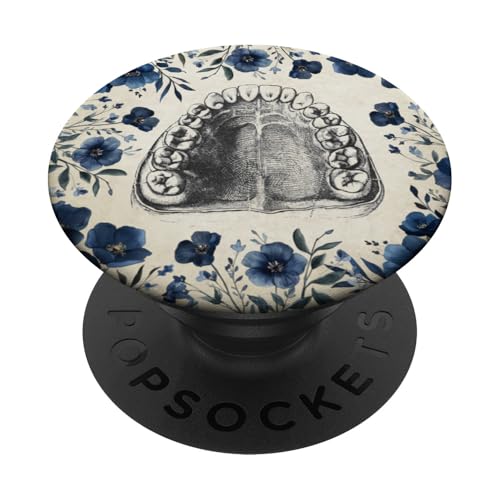 Zahnthema Vintage menschliche Zähne Anatomie Grafik PopSockets Klebender PopGrip von Gnosis Picture Archive