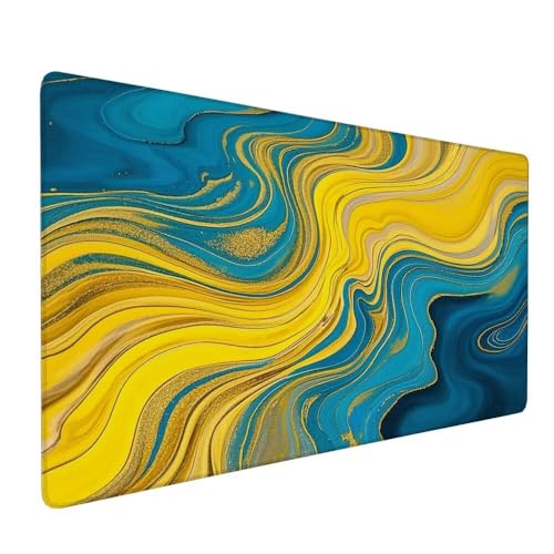 Abstrakt Mousepad XXL 900 x 300 x 3 mm Gaming Mousepad Streifen Large rutschfeste Schreibtischunterlage mit Wasserdichter Oberfläche Großer Schreibtisch Schutz Für PC, Laptop Home Office Deko X-590 Abstrakt Mousepad XXL 900 x 300 x 3 mm Gaming Mousepad Streifen Large rutschfeste Schreibtischunterlage mit Wasserdichter Oberfläche Großer Schreibtisch Schutz Für PC, Laptop Home Office Deko X-590 von Gnulguxo