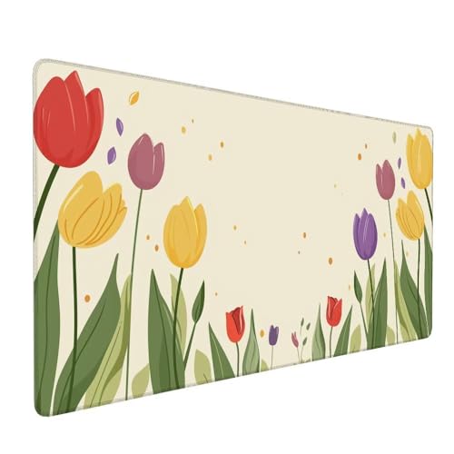 Einfachheit Mauspad XXL 600 x 300 x 3 mm Groß Gaming Mauspad Blume Design Vernähte Kanten, mit rutschfeste Gummiunterseite, Verbessert Mouse Präzision und Geschwindigkeit für Gaming Laptop Büro X-773 Einfachheit Mauspad XXL 600 x 300 x 3 mm Groß Gaming Mauspad Blume Design Vernähte Kanten, mit rutschfeste Gummiunterseite, Verbessert Mouse Präzision und Geschwindigkeit für Gaming Laptop Büro X-773 von Gnulguxo