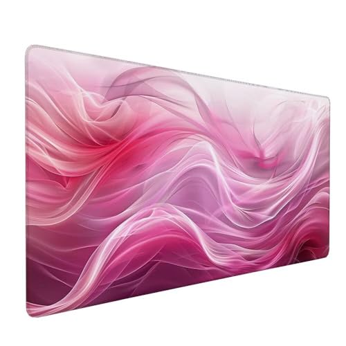 Gaming Mauspad Rosa, Welligkeit Mauspad XXL 1500 x 800 x 3 mm Gaming Mousepad Desk Mat, Schreibtisch Protector Matte mit Anti-Rutsch Basis, wasserdicht und langlebig für Büro Zuhause, Geschenke X-601 Gaming Mauspad Rosa, Welligkeit Mauspad XXL 1500 x 800 x 3 mm Gaming Mousepad Desk Mat, Schreibtisch Protector Matte mit Anti-Rutsch Basis, wasserdicht und langlebig für Büro Zuhause, Geschenke X-601 von Gnulguxo