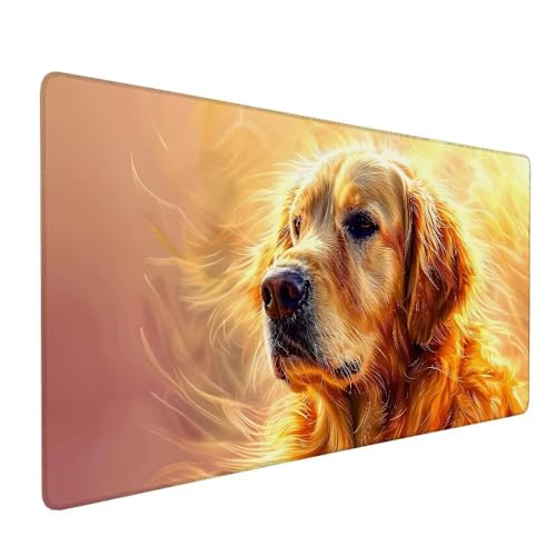 Gelb Mousepad XXL 900 x 300 x 3 mm Gaming Mousepad Hund Large Rutschfeste Schreibtischunterlage mit Wasserdichter Oberfläche Großer Erweiterte Schreibtisch Schutz Für PC, Laptop Home Office Deko X-755 Gelb Mousepad XXL 900 x 300 x 3 mm Gaming Mousepad Hund Large Rutschfeste Schreibtischunterlage mit Wasserdichter Oberfläche Großer Erweiterte Schreibtisch Schutz Für PC, Laptop Home Office Deko X-755 von Gnulguxo