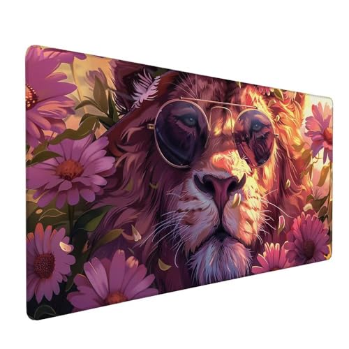 Rosa Mauspad XXL 800 x 400 x 3 mm Groß Gaming Mauspad LöWe Design Vernähte Kanten, mit rutschfeste Gummiunterseite, Verbessert Mouse Präzision und Geschwindigkeit für Gaming Laptop Büro Zuhause X-153 Rosa Mauspad XXL 800 x 400 x 3 mm Groß Gaming Mauspad LöWe Design Vernähte Kanten, mit rutschfeste Gummiunterseite, Verbessert Mouse Präzision und Geschwindigkeit für Gaming Laptop Büro Zuhause X-153 von Gnulguxo