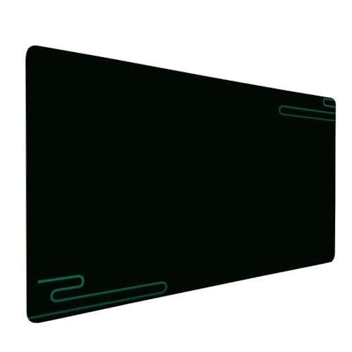 Schwarz Mauspad XXL 1000 x 500 x 3 mm Groß Gaming Mauspad Einfachheit Design Vernähte Kanten, mit rutschfeste Gummiunterseite, Verbessert Mouse Präzision Geschwindigkeit für Gaming Laptop Büro X-210 von Gnulguxo