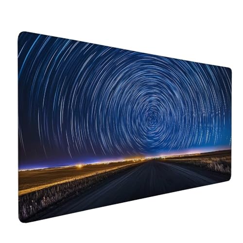 Schwarz Mauspad XXL 800 x 400 x 3 mm Groß Gaming Mauspad Landschaft Design Vernähte Kanten, mit Rutschfeste Gummiunterseite, Verbessert Mouse Präzision und Geschwindigkeit für Gaming Laptop Büro X-665 Schwarz Mauspad XXL 800 x 400 x 3 mm Groß Gaming Mauspad Landschaft Design Vernähte Kanten, mit Rutschfeste Gummiunterseite, Verbessert Mouse Präzision und Geschwindigkeit für Gaming Laptop Büro X-665 von Gnulguxo