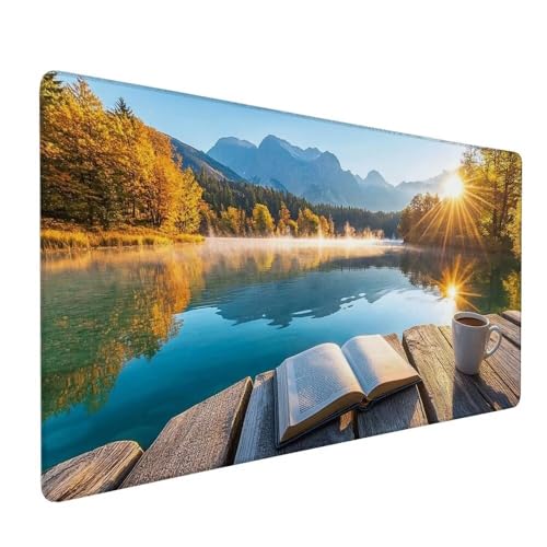 Sonnenuntergang Mousepad XXL 1200 x 600 x 3 mm Gaming Mousepad Landschaft Large rutschfeste Schreibtischunterlage mit Wasserdichter Oberfläche Schreibtisch Schutz Für PC Laptop Home Office Deko X-420 Sonnenuntergang Mousepad XXL 1200 x 600 x 3 mm Gaming Mousepad Landschaft Large rutschfeste Schreibtischunterlage mit Wasserdichter Oberfläche Schreibtisch Schutz Für PC Laptop Home Office Deko X-420 von Gnulguxo