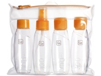 GoTravel Cabin Bottles Reiseflaschen-Set, orange von Go Travel