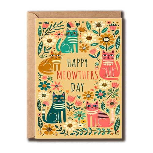 GoGi93Art Glückwunschkarte zum Meowthers Day, lustige Mutterkarte, niedliches Katzen-Thema, Grußkarte für Mutter, Jahrestag, Katzenliebhaber, Mutter, Frauen, sie GoGi93Art Glückwunschkarte zum Meowthers Day, lustige Mutterkarte, niedliches Katzen-Thema, Grußkarte für Mutter, Jahrestag, Katzenliebhaber, Mutter, Frauen, sie von GoGi93Art