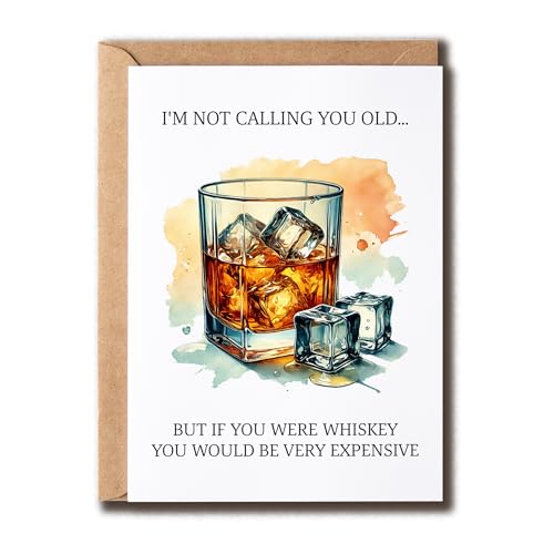 GoGi93Art Grußkarte mit Aufschrift "I'm Not Calling You Old", lustige Whishey-Karte, Happy Birthday, Vatertagsgruß, lustiges Geschenk für Ehemann, Opa GoGi93Art Grußkarte mit Aufschrift "I'm Not Calling You Old", lustige Whishey-Karte, Happy Birthday, Vatertagsgruß, lustiges Geschenk für Ehemann, Opa von GoGi93Art
