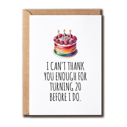GoGi93Art Grußkarte zum 20. Geburtstag mit Aufschrift "Turning 20 Before I Do", "Happy Birthday", lustiger Jahrestag, beste Freundin, Familie, Damen, Herren GoGi93Art Grußkarte zum 20. Geburtstag mit Aufschrift "Turning 20 Before I Do", "Happy Birthday", lustiger Jahrestag, beste Freundin, Familie, Damen, Herren von GoGi93Art