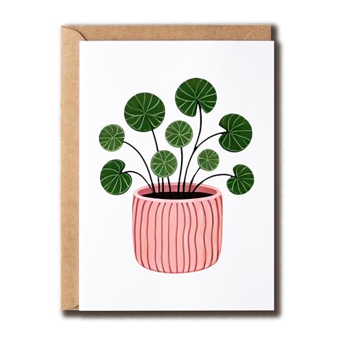 GoGi93Art Pilea Topf-Themenkarte – Zimmerpflanzen-Geburtstagskarte – einfacher Gruß – Liebe Natur – Dankeschön – Jahrestag – Oma – Mama – Papa GoGi93Art Pilea Topf-Themenkarte – Zimmerpflanzen-Geburtstagskarte – einfacher Gruß – Liebe Natur – Dankeschön – Jahrestag – Oma – Mama – Papa von GoGi93Art
