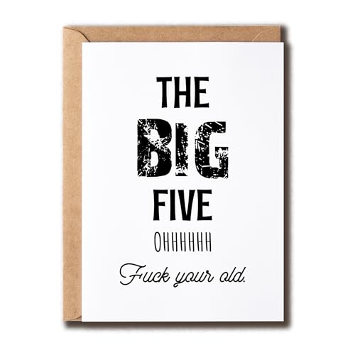 GoGi93Art The Big Five Ohhh Karte – Grußkarte zum 50. Geburtstag – witziger 50. Geburtstag – Jubiläum – Bestie GoGi93Art The Big Five Ohhh Karte – Grußkarte zum 50. Geburtstag – witziger 50. Geburtstag – Jubiläum – Bestie von GoGi93Art