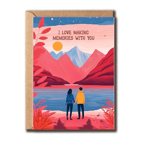 GoGi93Art Valentinstagskarte – "I Love Making Memories With You" – Pärchen-Grußkarte – Jahrestag – Liebe – Geschenk für Partner GoGi93Art Valentinstagskarte – "I Love Making Memories With You" – Pärchen-Grußkarte – Jahrestag – Liebe – Geschenk für Partner von GoGi93Art