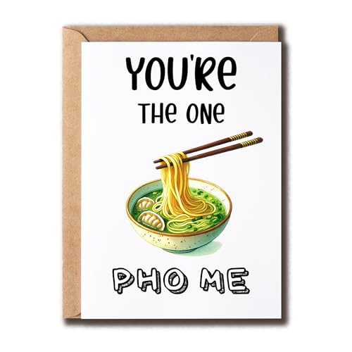 GoGi93Art "You're The One Pho Me"-Karte – Valentinstagskarte – Grußkarte – Liebesspiel – asiatische Lebensmittelliebhaber – niedlich GoGi93Art "You're The One Pho Me"-Karte – Valentinstagskarte – Grußkarte – Liebesspiel – asiatische Lebensmittelliebhaber – niedlich von GoGi93Art
