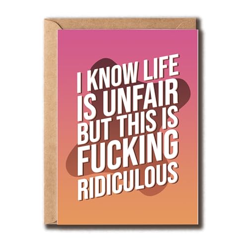 "I Know Life Is Unfair" Karte – Sorry Your Loss Karte – Empathie – Sympathie – Humorvoll – Einzigartig – Ihn – Sie "I Know Life Is Unfair" Karte – Sorry Your Loss Karte – Empathie – Sympathie – Humorvoll – Einzigartig – Ihn – Sie von GoGi93Art